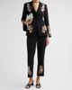 Cinq à Sept Women's Kerry Floral Border Crop Pants - 2
