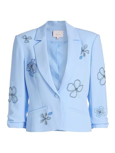 Cinq à Sept Women's Khloe Beaded Flowers Le Petit Blazer