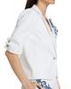 Cinq à Sept Women's Khloe Striped Floral Appliqué Petit Blazer - 6