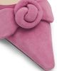 Cinq à Sept Women's Layla 50MM Knotted-Rose Suede Kitten-Heel Mules - 5