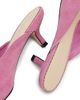 Cinq à Sept Women's Layla 50MM Knotted-Rose Suede Kitten-Heel Mules - 6
