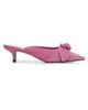 Cinq à Sept Women's Layla 50MM Knotted-Rose Suede Kitten-Heel Mules - 7