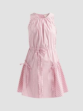 Cinq à Sept Women's Laylani Stripe Drawstring Minidress