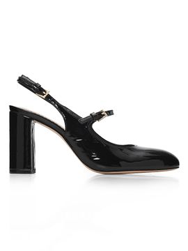 Cinq à Sept Women's Lola 80MM Patent Leather Slingback Pumps