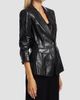Cinq à Sept Women's Louisa Faux Leather Scrunched Jacket - 4