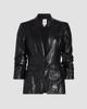 Cinq à Sept Women's Louisa Faux Leather Scrunched Jacket - 8