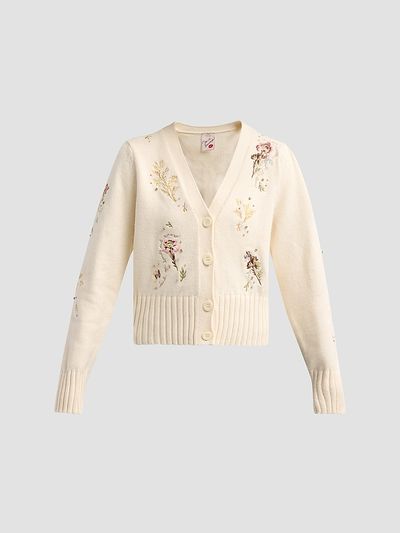 Cinq à Sept Women's Love Letter Floral Cardigan