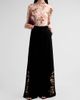 Cinq à Sept Women's Loveletter Floral Shirred Mesh Turtleneck - 2