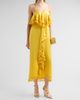 Cinq à Sept Women's Luma Silk Fringe-Trim A-Line Midi Dress - 2