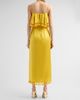 Cinq à Sept Women's Luma Silk Fringe-Trim A-Line Midi Dress - 3