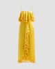 Cinq à Sept Women's Luma Silk Fringe-Trim A-Line Midi Dress - 6