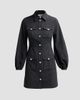 Cinq à Sept Women's Lumira Pearlescent-Button Mini Dress - 1