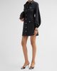 Cinq à Sept Women's Lumira Pearlescent-Button Mini Dress - 4