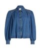 Cinq à Sept Women's Lyla Puff-Sleeve Denim Shirt Jacket - 1