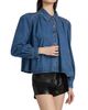 Cinq à Sept Women's Lyla Puff-Sleeve Denim Shirt Jacket - 4