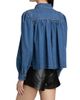 Cinq à Sept Women's Lyla Puff-Sleeve Denim Shirt Jacket - 5