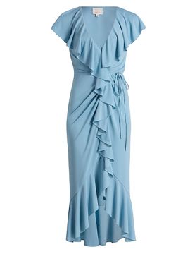 Cinq à Sept Women's Malak Ruffle Wrap Dress