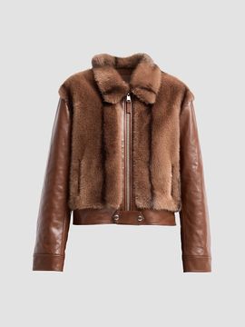 Cinq à Sept Women's Melinda Mixed-Media Jacket