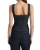 Cinq à Sept Women's Myra Guipure Lace Denim Top - 5