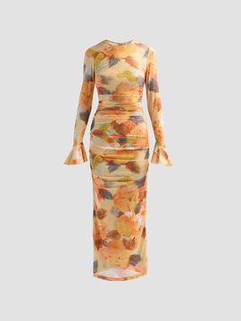 Cinq à Sept Women's Neriah Watercolor Floral Midi-Dress