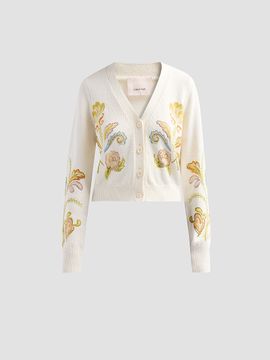 Cinq à Sept Women's Nikko Cotton Heirloom Cardigan