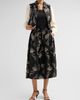 Cinq à Sept Women's Paisley Fan Embroidered Sirani Skirt - 2