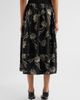 Cinq à Sept Women's Paisley Fan Embroidered Sirani Skirt - 3