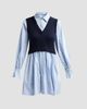 Cinq à Sept Women's Patsy Layered Stripe Mini Shirtdress - 1