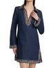 Cinq à Sept Women's Pierson Beaded Embellished Denim Mini-Shirtdress - 3