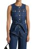 Cinq à Sept Women's Reenee Denim Belted Vest - 3