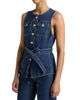 Cinq à Sept Women's Reenee Denim Belted Vest - 4