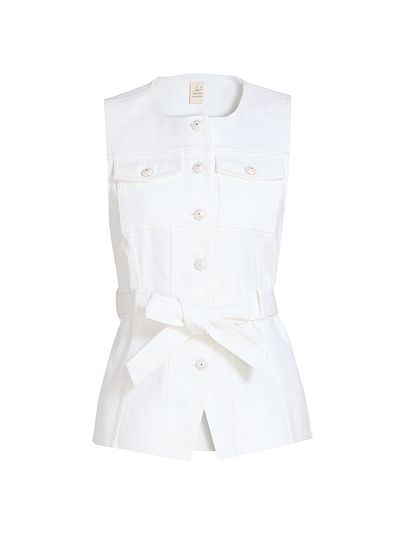 Cinq à Sept Women's Reenee Tie-Waist Denim Vest