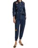 Cinq à Sept Women's Retro Love Giles Patched Stretch-Denim Pants - 2