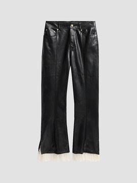 Cinq à Sept Women's Roxie Maisie Lace-Cuff Faux Leather Pants