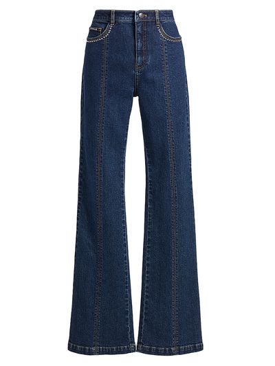 Cinq à Sept Women's Shailene Studded Boot-Cut Jeans