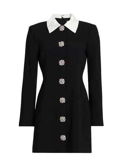 Cinq à Sept Women's Sheryl Crystal-Embellished Button-Front Shirtdress