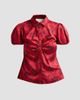 Cinq à Sept Women's Solange Paisley Fan Satin Top - 1