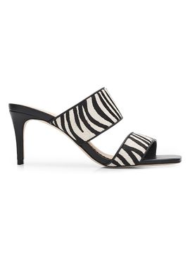 Cinq à Sept Women's Sutton 70MM Haircalf Slip-On Sandals