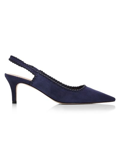 Cinq à Sept Women's Sylvie 65MM Suede Slingback Pumps