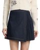 Cinq à Sept Women's Tammi Pleated Denim Miniskirt - 3