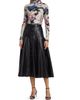 Cinq à Sept Women's Veena Faux Leather Midi-Skirt - 2
