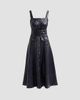 Cinq à Sept Women's Vega Faux-Leather Midi Dress - 6