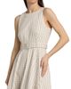 Cinq à Sept Women's Zelda Gingham Denim Asymmetric Tea-Length Dress - 6