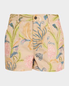 Cinq a Sept Addie Embroidered Shorts