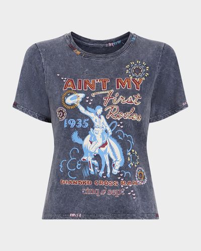 Cinq a Sept Ain & apos;t My First Rodeo Shrunken Tee