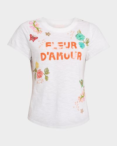 Cinq a Sept Angeli Fleur d & apos;Amour Crewneck Tee