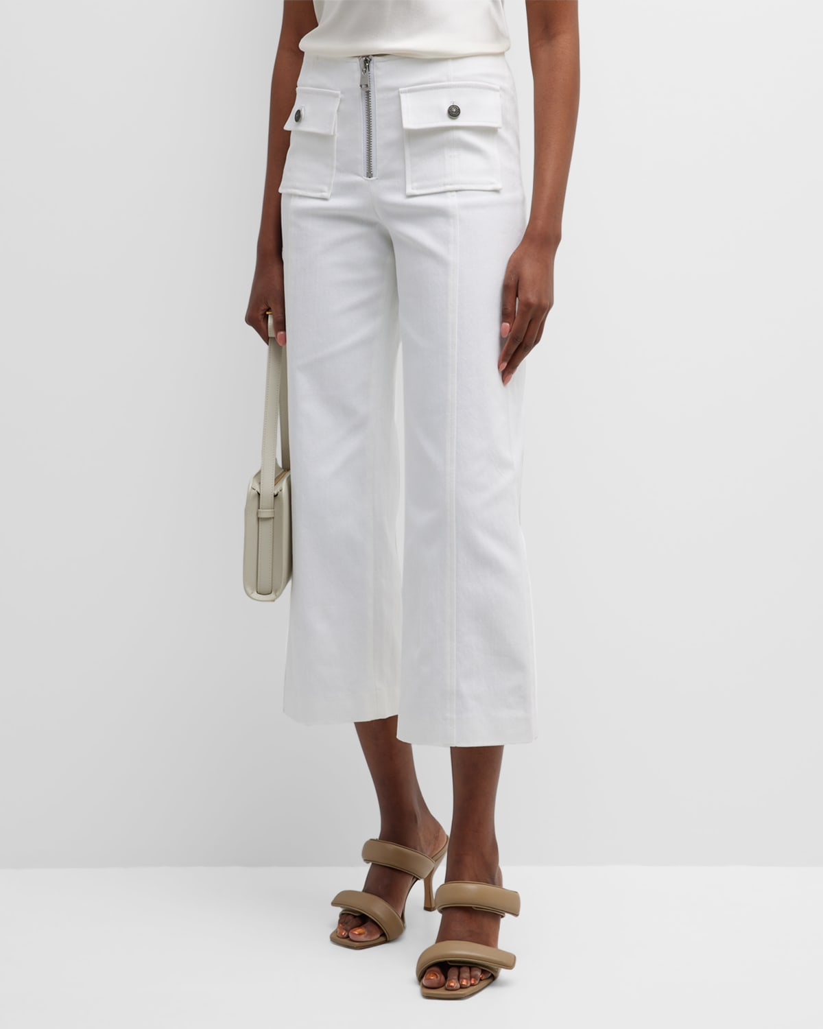 Cinq a Sept Azure Cropped Bootcut Denim Pants
