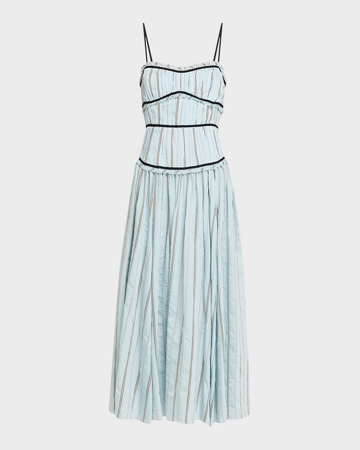 Cinq a Sept Celia Striped Maxi Dress