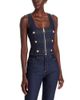 Cinq A Sept Cinq a Sept Abbot Scoop Neck Denim Top in Indigo - 1