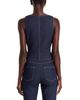 Cinq A Sept Cinq a Sept Abbot Scoop Neck Denim Top in Indigo - 3